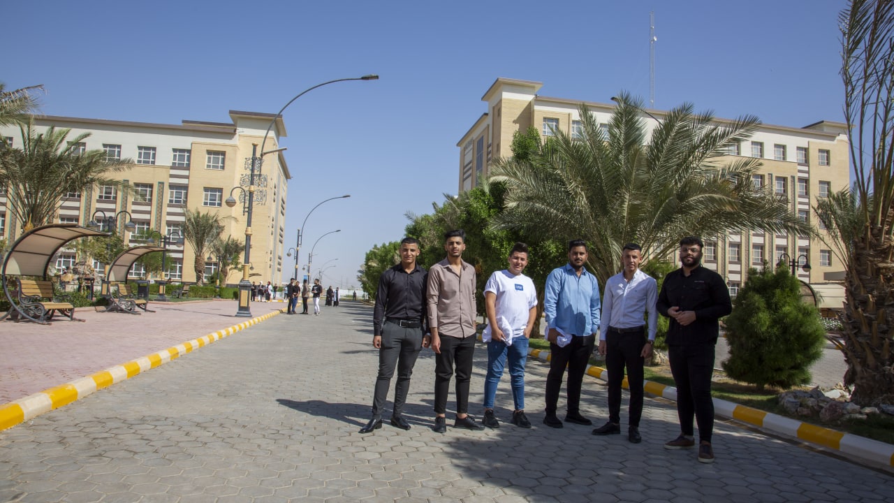 Students studying